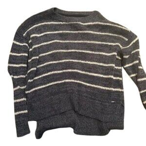 Tommy Hilfiger Blue White‎ Striped Knitted Long Sleeve Sweater size medium